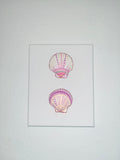 🐚 Twin Shells – Original Hand-Painted Canvas