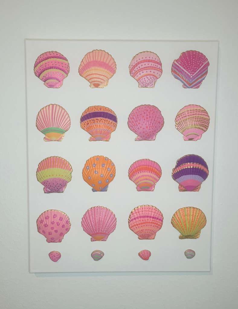 Pink Seashell Collection – Original Hand-Painted Canvas (16x20)